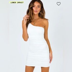 PRINCESS POLLY JOCASTA MINI DRESS WHITE size 6